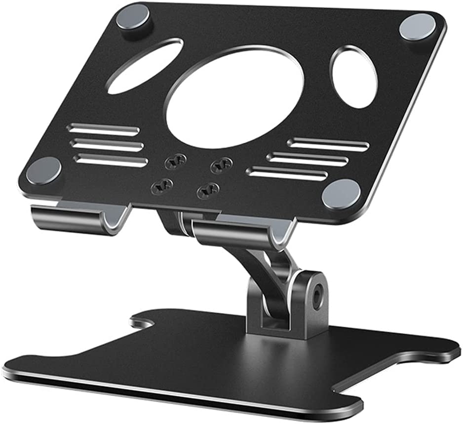 MOTO Foldable Ipad Stand Holder,Adjustable Tablet Stand,Aluminum Portable Tablet Stand Multi-Angle for iPad Pro Mini Air,Samsung,Kindle - Grey
