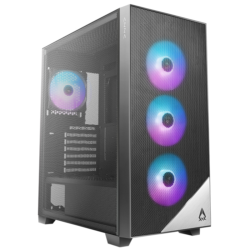 Azza Aero 480 Mid Tower Mesh ATX Case - Black