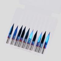 Laser-Engravers-SainSmart-Genmitsu-10Pcs-Nano-Blue-Coat-Engraving-Bits-30-Degree-0-1mm-Tip-1-8-Shank-Conical-V-Bit-10