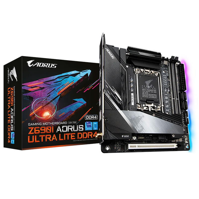 Gigabyte Z690I Aorus Ultra Lite LGA 1700 DDR4 ITX Motherboard (GA-Z690I-A-ULTRA-LITE-D4)