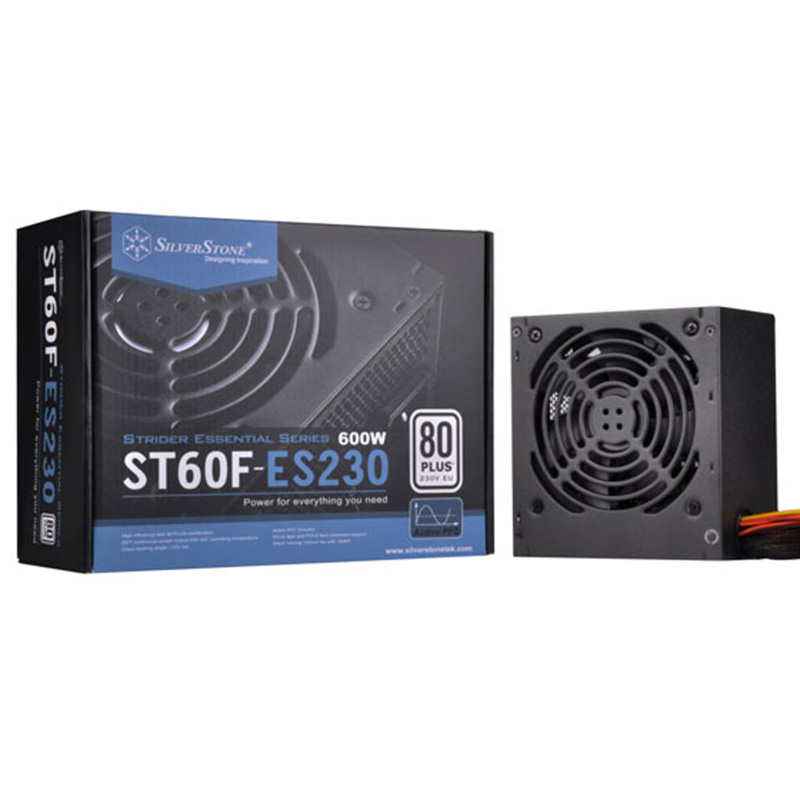 SilverStone 600W Strider Essential 80+ Power Supply (SST-ST60F-ES230)