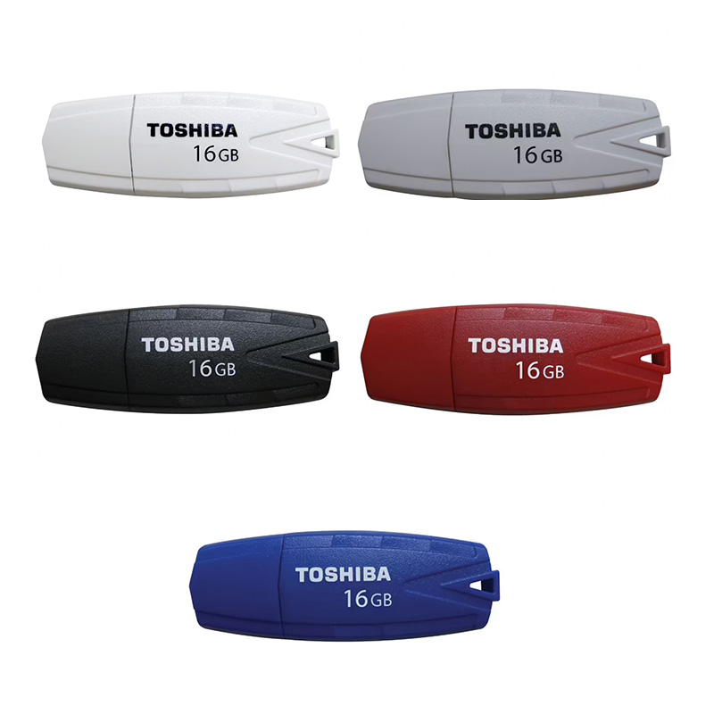 Toshiba SH02 16GB USB 2.0 Flash Drive Five Pack Blue,Black,Silver,Red,White