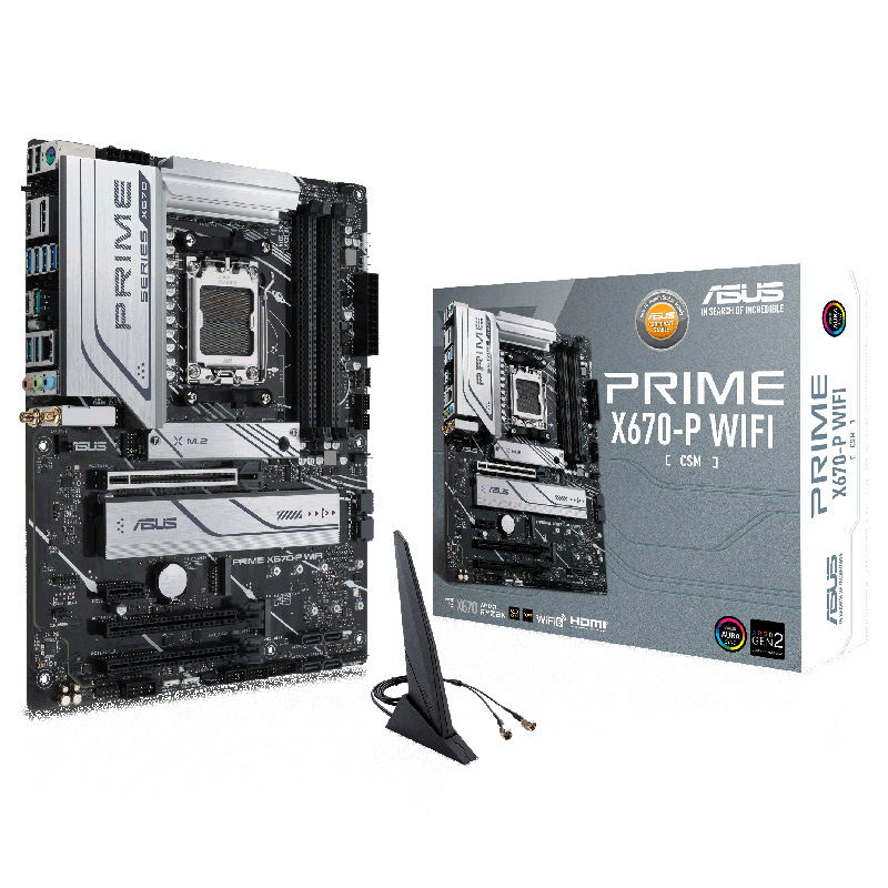 ASUS Prime X670-P Wifi CSM AM5 ATX Motherboard (PRIME X670-P WIFI-CSM)