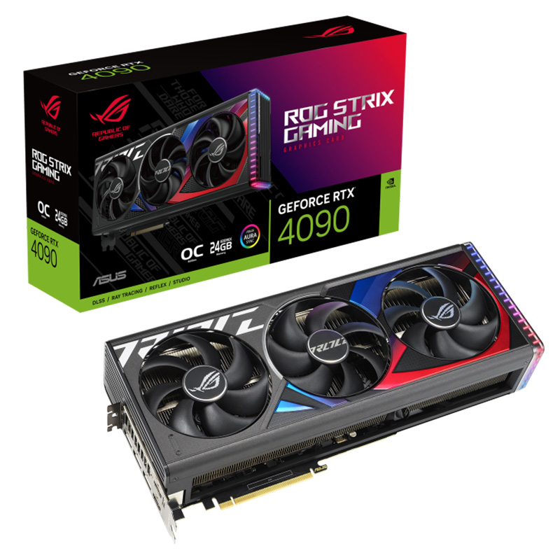 ASUS GeForce RTX 4090 ROG Strix OC Edition 24G Graphics Card (ROG-STRIX-RTX4090-O24G-GAMING)