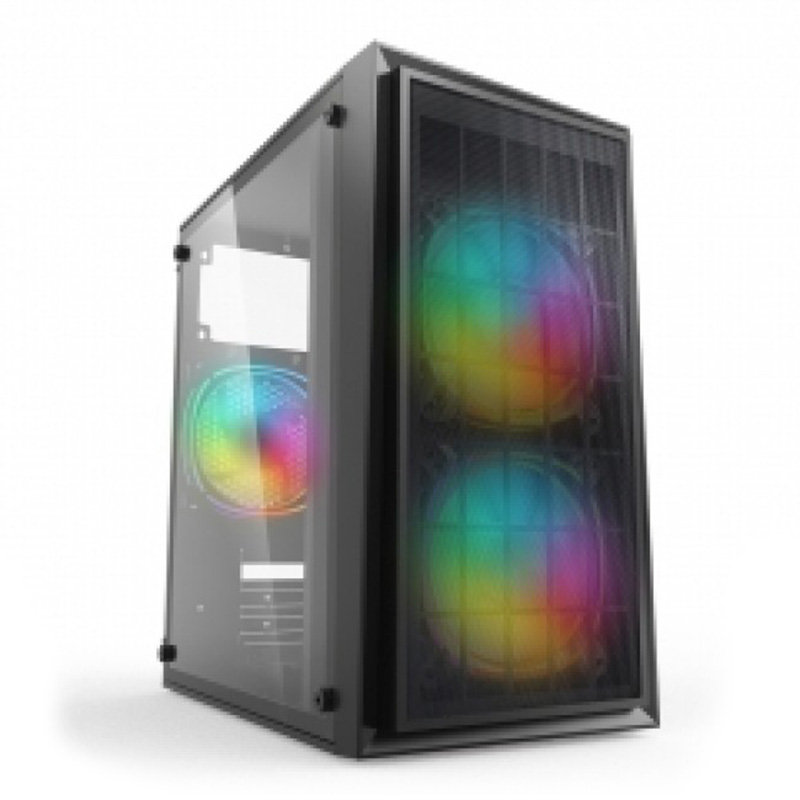 Equites C01A Mid Tower ARBG Fans mATX Case (Case-C01A)