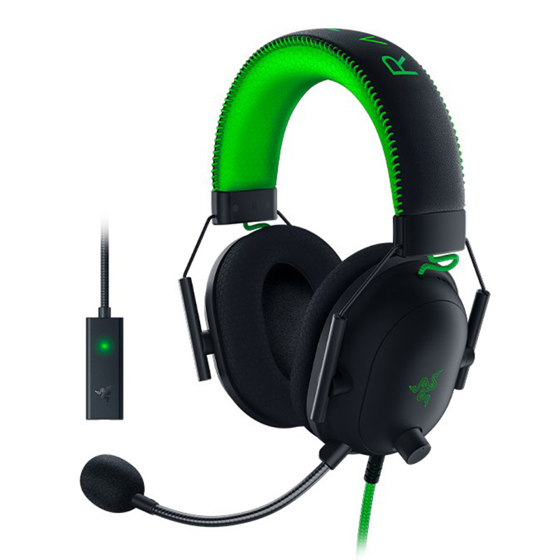 Razer BlackShark V2 Special Edition Wired Gaming Headset with USB Sound Card and Carry Case - Black (RZ04-03230200)