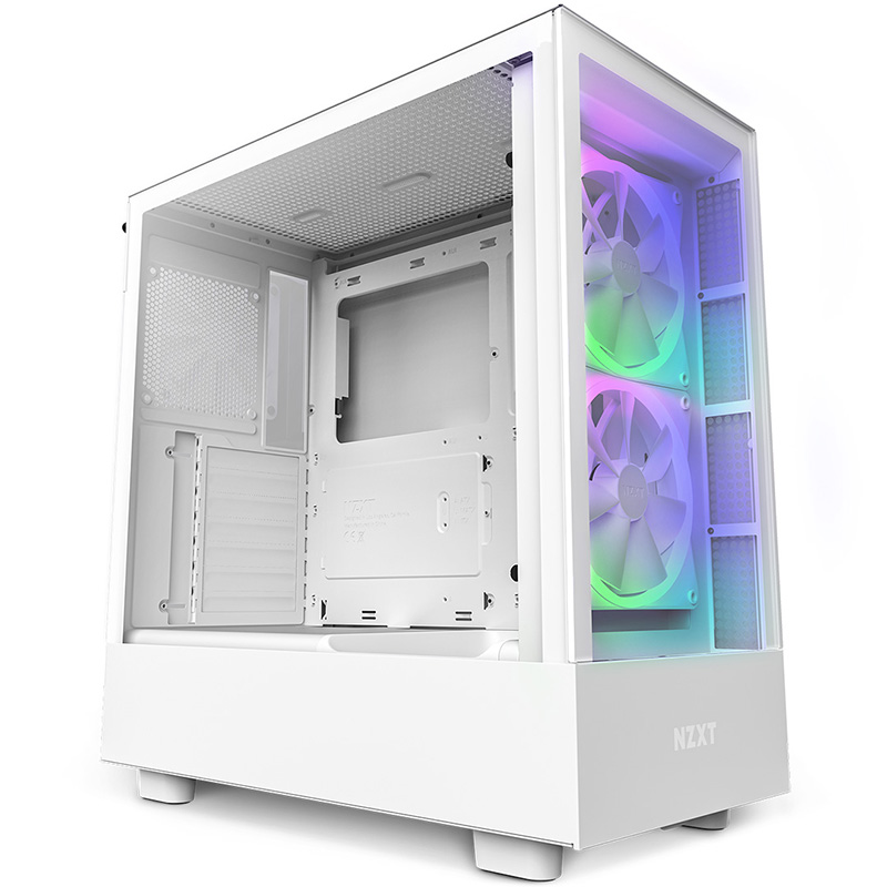 NZXT H5 Elite TG Premium Compact Mid Tower ATX Case - White (CC-H51EW-01)