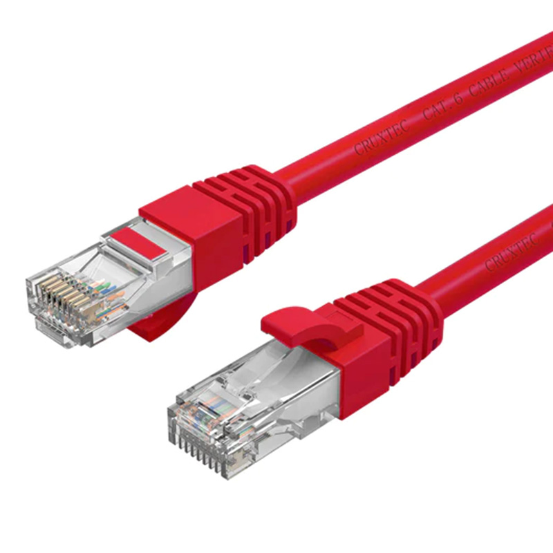 Cruxtec RC6-050-RD CAT6 10GbE Ethernet Cable Red 5m