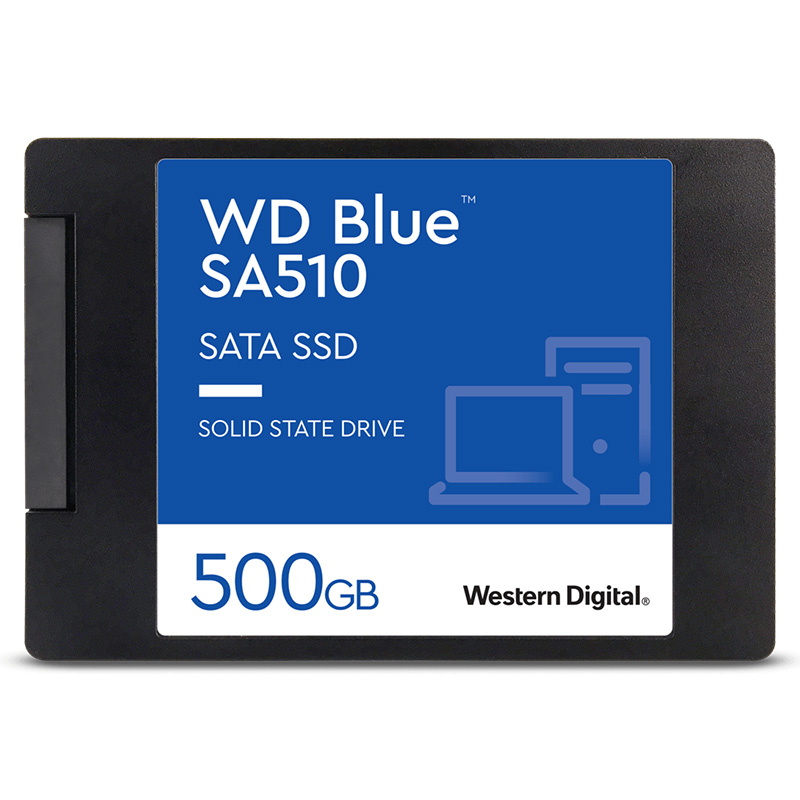 Western Digital 500GB Blue SA510 2.5in SATA III SSD (WDS500G3B0A)