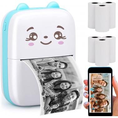 Mini Printer Portable Thermal Printer for Smartphones Wireless ...