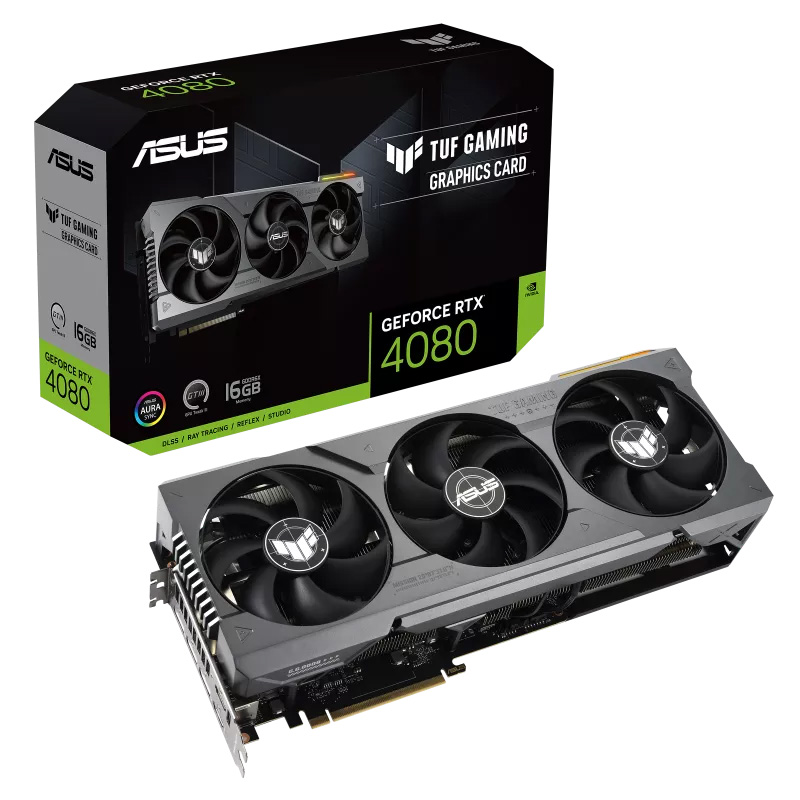 Asus GeForce RTX 4080 TUF Gaming 16G Graphics Card (TUF-RTX4080-16G-GAMING)