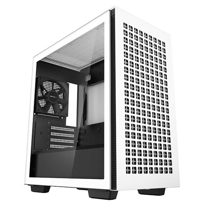 DeepCool CH370 Mini Tower Micro ATX Case - White (R-CH370-WHNAM1-G-1)