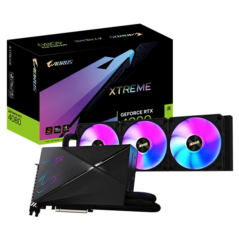 Gigabyte GeForce 4080 AourusX W 16G Graphics Card (GV-N4080AORUSX W-16GD 1.0)