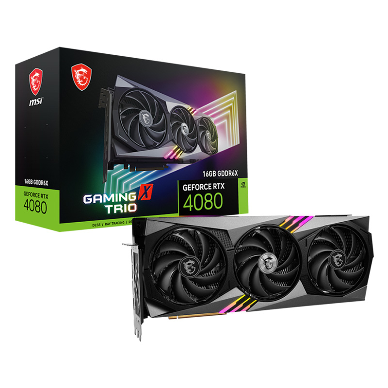 MSI GeForce RTX 4080 Gaming X Trio 16G Graphics Card (GeForce RTX 4080 16G GAMING X TRIO)