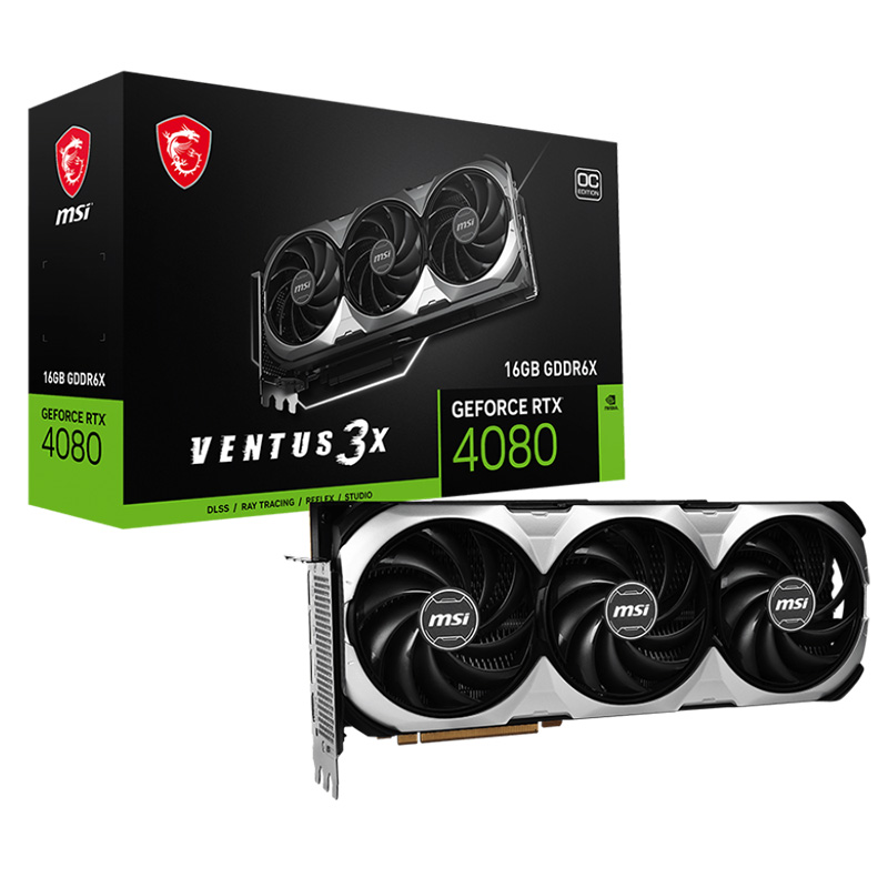 MSI GeForce RTX 4080 Ventus 3X 16G OC Graphics Card (GeForce RTX 4080 16G VENTUS 3X OC)