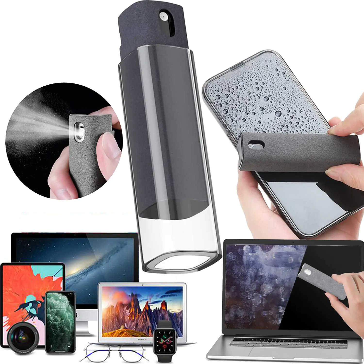 Fingerprint Proof Screen Cleaner 3-in-1 Screen Cleaner Spray ...