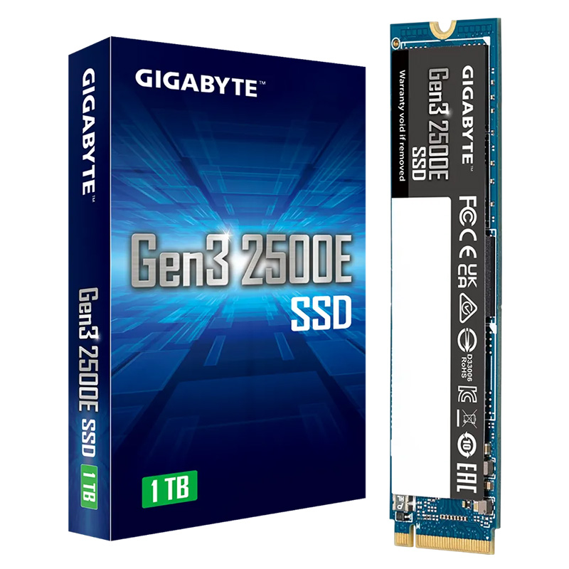 Gigabyte Gen3 2500E 1TB PCIe 3.0 M.2 2280 NVMe SSD (G325E1TB M2)