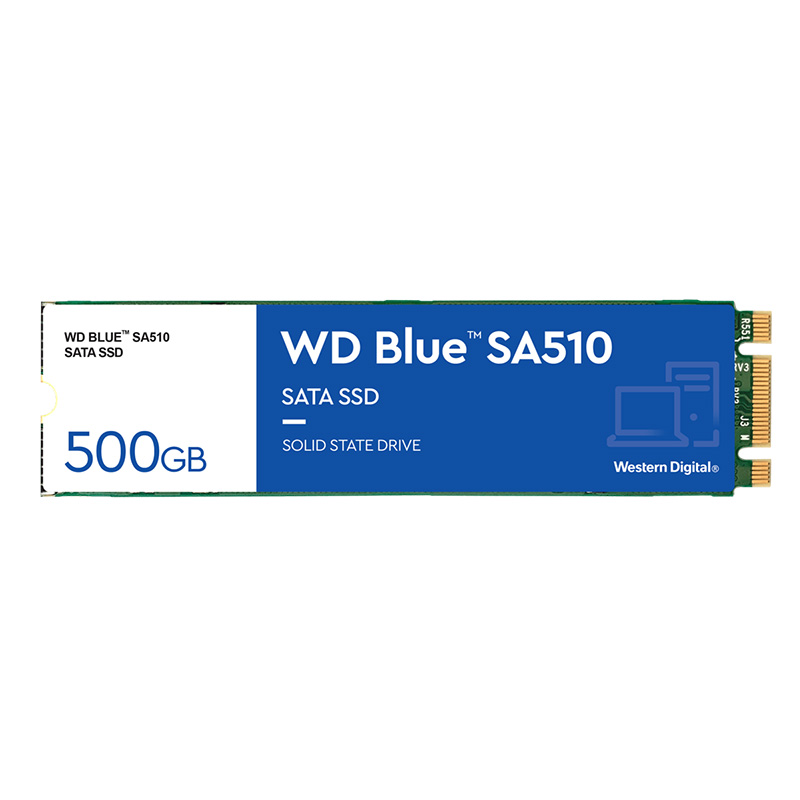 Western Digital Blue SA510 500GB M.2 2280 SATA III SSD (WDS500G3B0B) - REFURBISHED 75793
