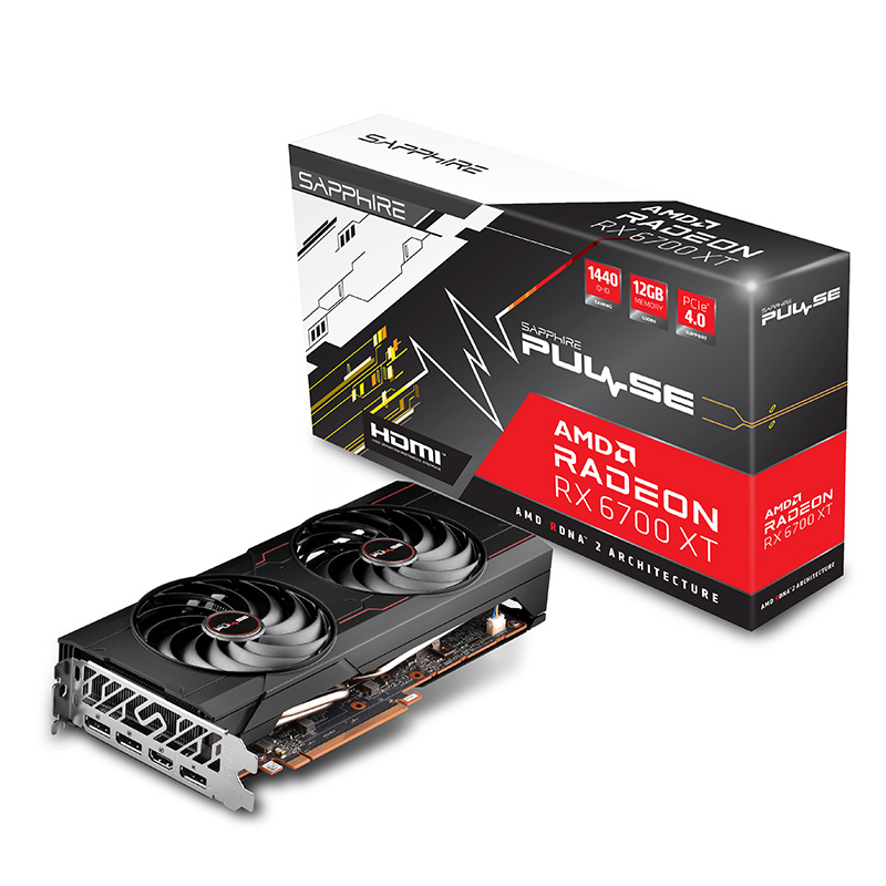 Sapphire Radeon RX 6700 XT Pulse OC 12G Graphics Card (11306-05-20G)