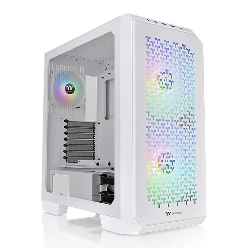 Thermaltake View 300 MX TG Mid Tower E-ATX Case - White (CA-1P6-00M6WN-00)