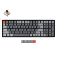 Keychron K4v2 RGB Aluminum Frame Wireless Wired Compact Hot-Swappable Mechanical Keyboard - Brown Switch (KBK4J3BROWN)