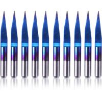 Laser-Engravers-SainSmart-Genmitsu-10Pcs-Nano-Blue-Coat-Engraving-Bits-15-Degree-0-1mm-Tip-1-8-Shank-Conical-V-Bit-2