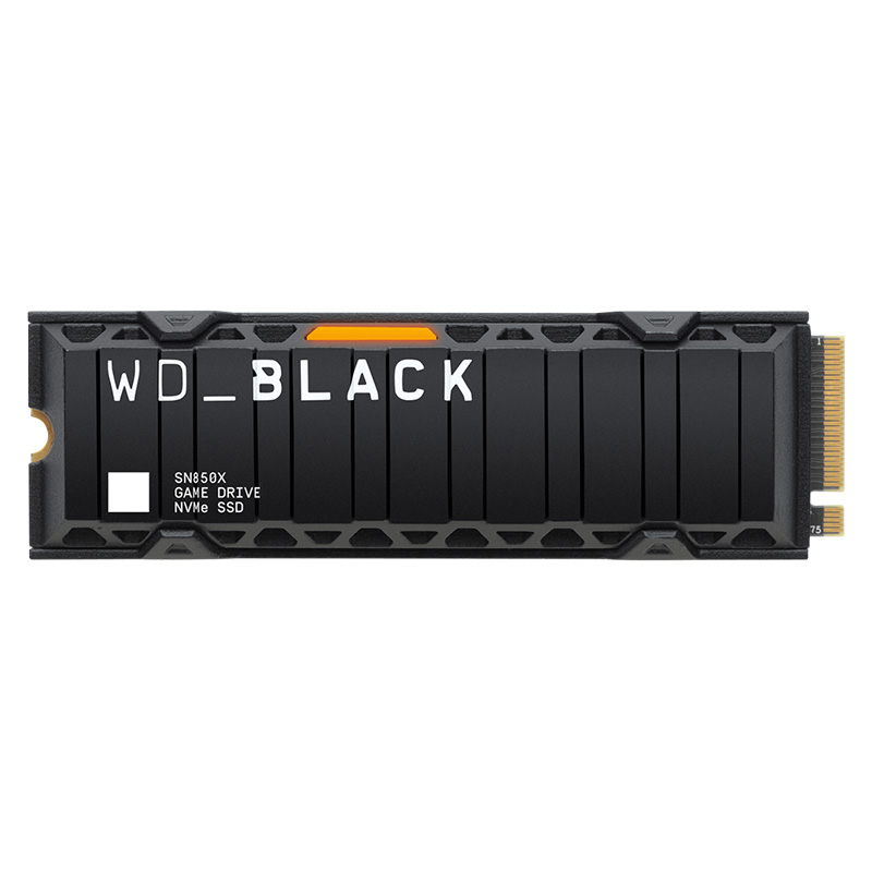 Western Digital 1TB Black SN850X PCIe Gen4 M.2 2280 NVMe SSD With Heatsink (WDS100T2XHE)