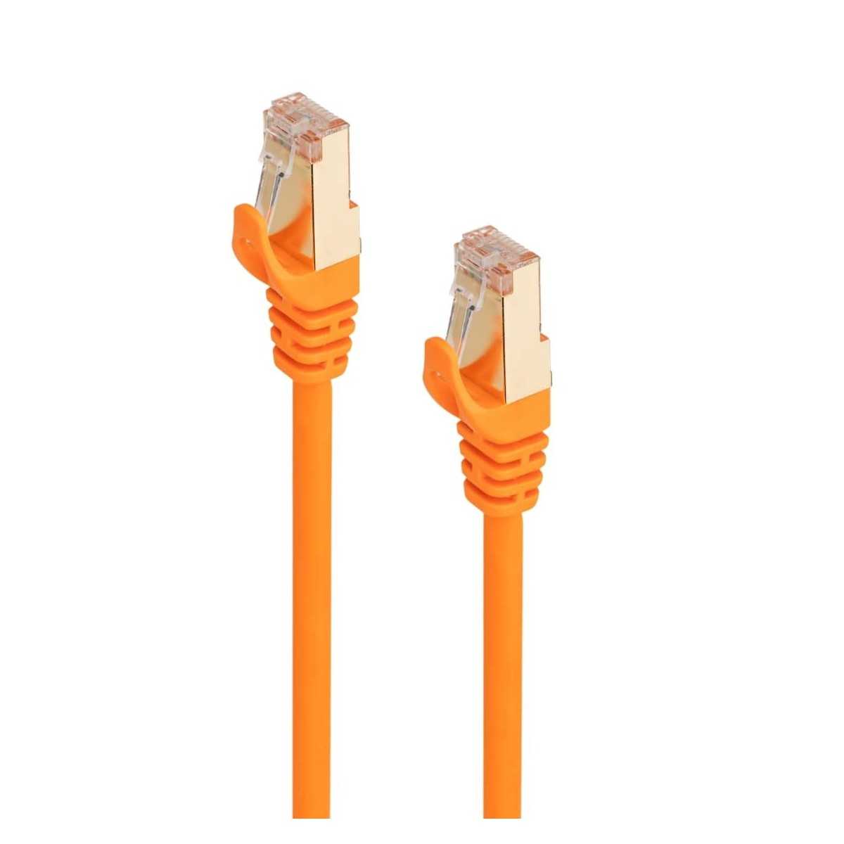 Cablelist Cat7 SF/FTP RJ45 Ethernet Network Cable - 1m Orange (NCABCLFCAT7B013)