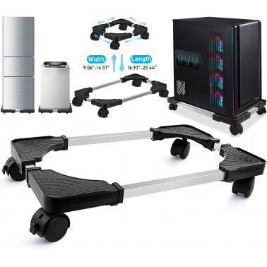 Computer Tower Stand Adjustable Mobile CPU Stand with Rolling Caster ...