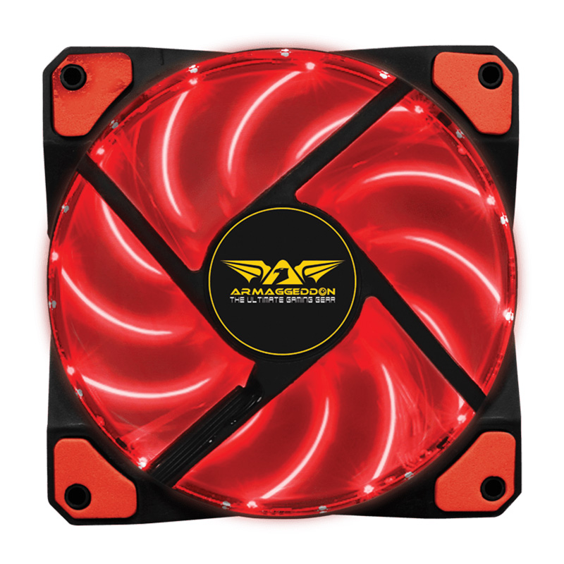 Armaggeddon Scarlet Blade 120mm LED Case Fan - Red