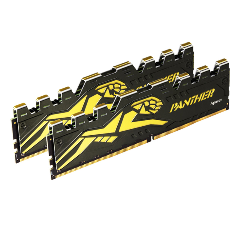 APACER 16GB (2x8GB) AH4U16G32C28Y7GAA-2 PANTHER 3200MHz DDR4 RAM - Black