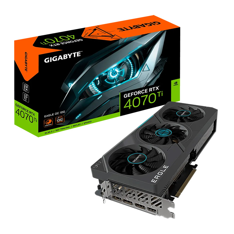 Gigabyte GeForce RTX 4070 Ti Eagle OC 12G Graphics Card (N407TEAGLE-OC-12GD)