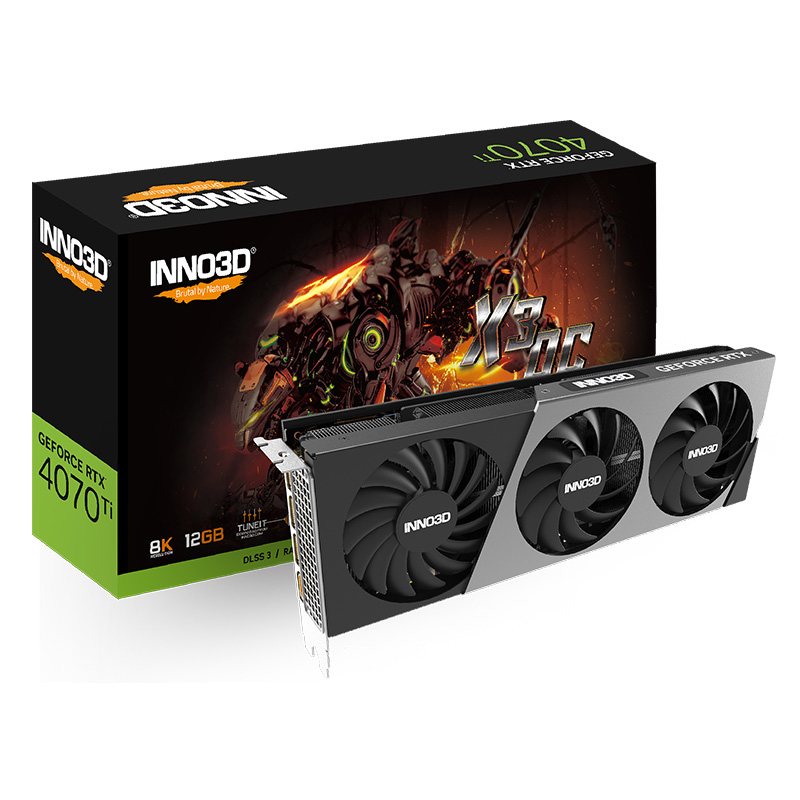 Inno3D GeForce RTX 4070 Ti X3 OC 12G Graphics Card