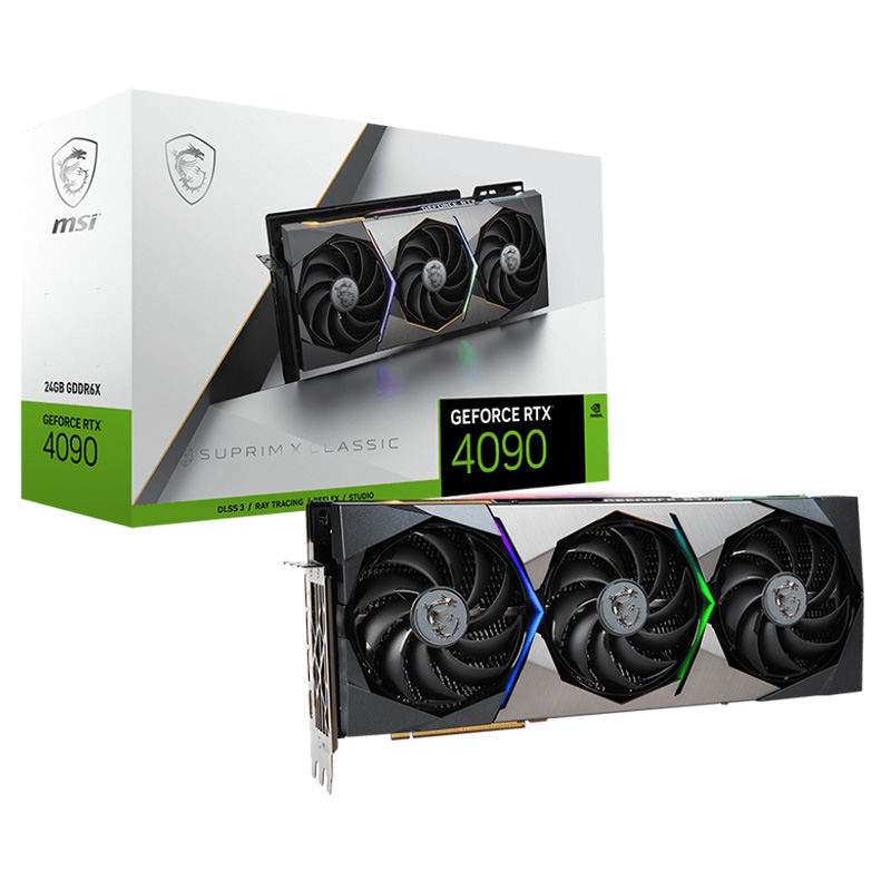 MSI GeForce RTX 4090 Suprim X Classic 24G Graphics Card (GeForce RTX 4090 SUPRIM X CLASSIC 24G)