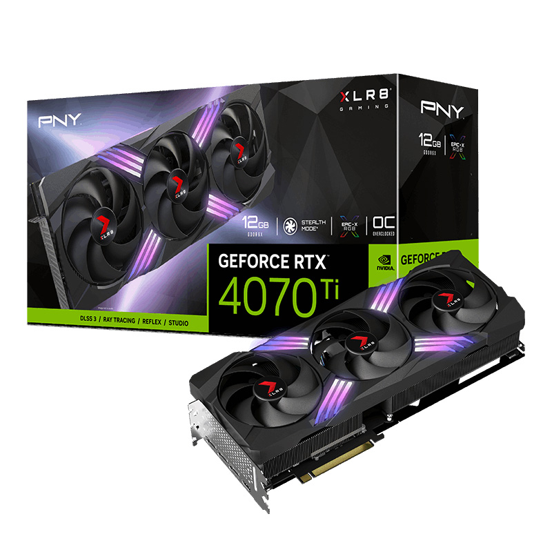 PNY GeForce RTX 4070 Ti XLR8 OC 12GB Graphics Card