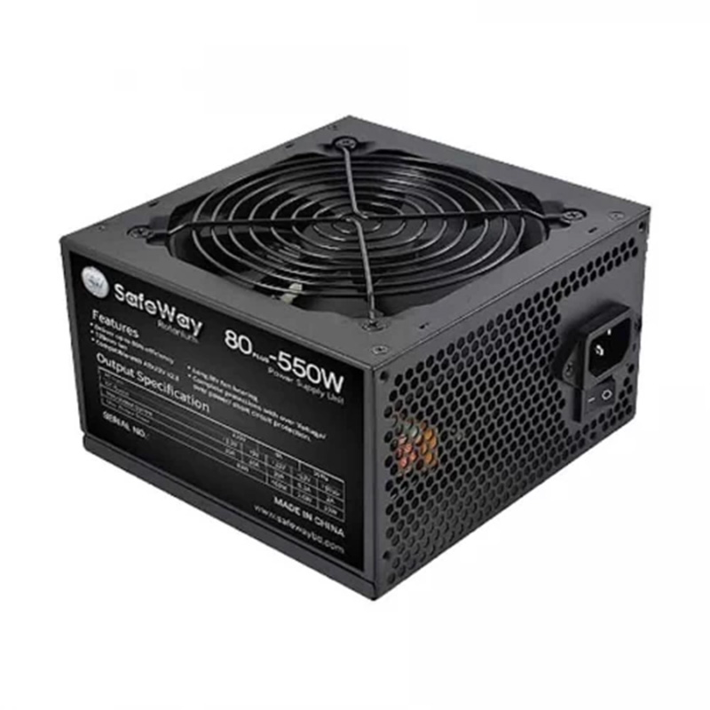 Rotanium 550W 80% Efficiency ATX Power Supply (80S-550W)