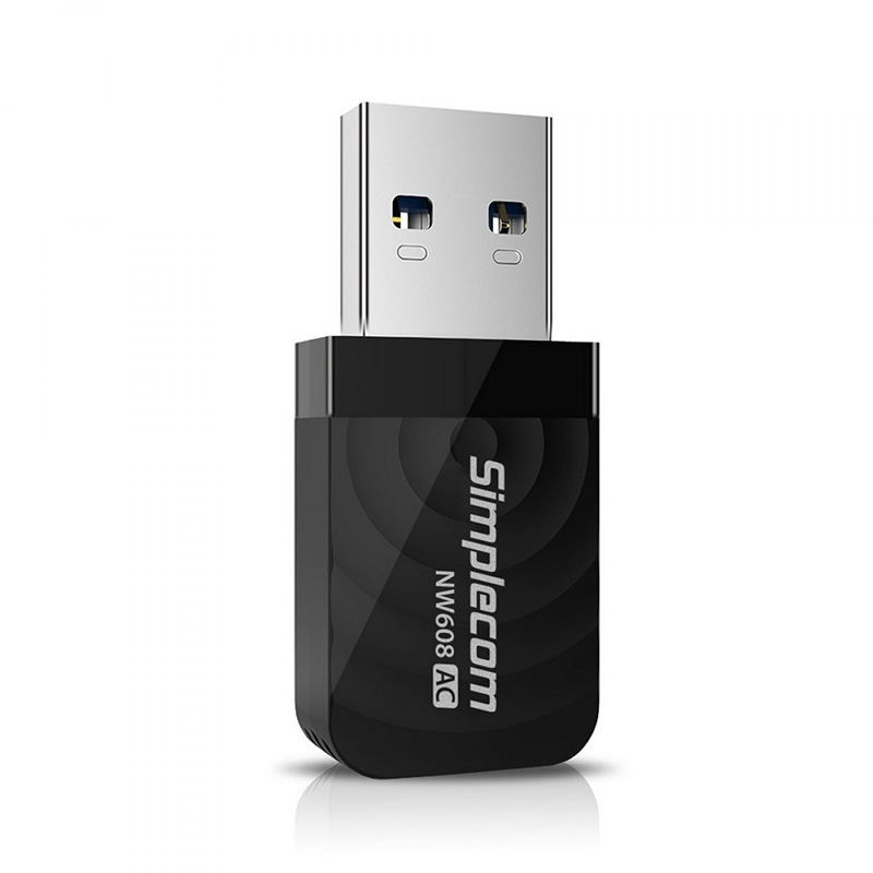 Simplecom AC600 AC1300 Dual Band Nano WiFi USB Adapter (NW608)