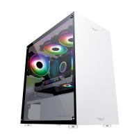 Armaggeddon Tessaraxx Core V Tempered Glass mATX Gaming Case - White