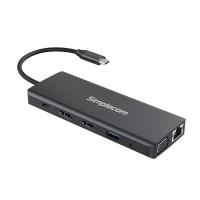 Simplecom USB-C 12-in-1 Multiport Docking Station 2xHDMI+VGA Triple Display Gigabit LAN (CHN612)