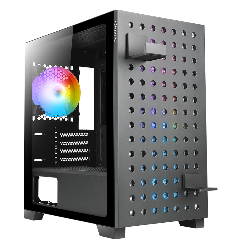 AZZA Elise Mid Tower mATX Case Black (CSAZ-140M)