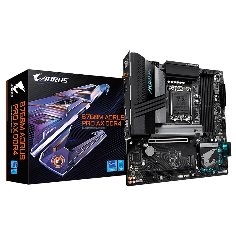 Gigabyte B760M Aorus Pro AX D4 LGA 1700 mATX Motherboard (B760M-AORUS-PRO-AX-DDR4)