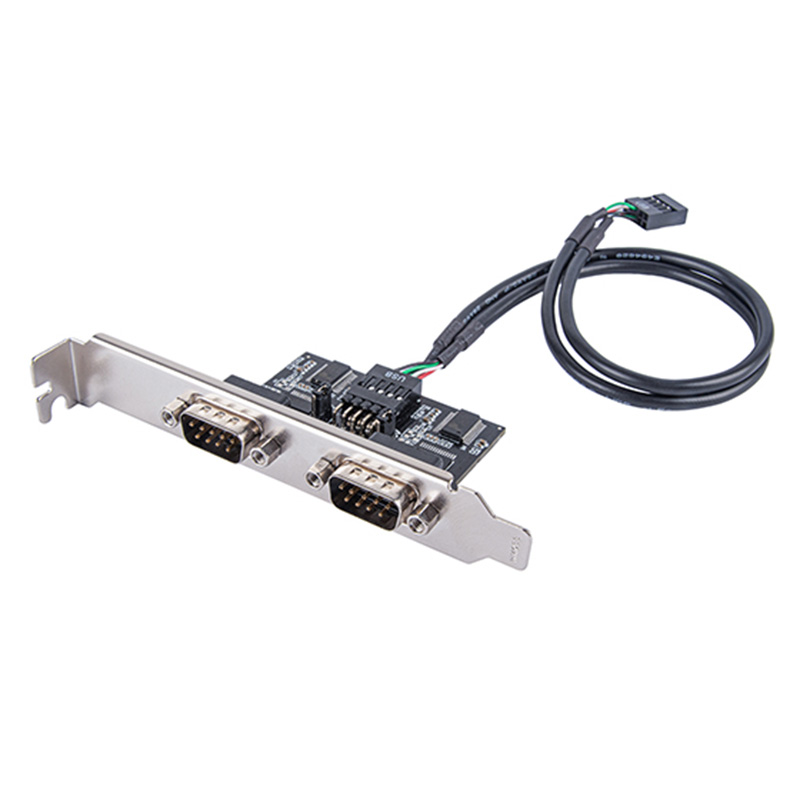 SilverStone ECD01 Internal USB 2.0 to Dual RS232 Port Adapter (SST-ECD01)