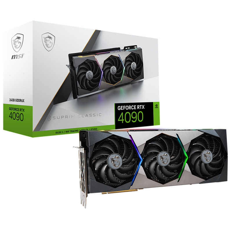 MSI GeForce RTX 4090 Suprim Classic 24G Graphics Card (GeForce RTX 4090 SUPRIM CLASSIC 24G)