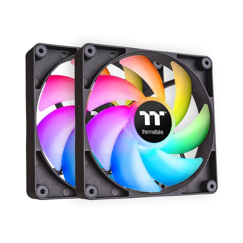 Thermaltake CT120 120mm ARGB PWM Cooling Fan 2 Pack - Black (CL-F149-PL12SW-A)