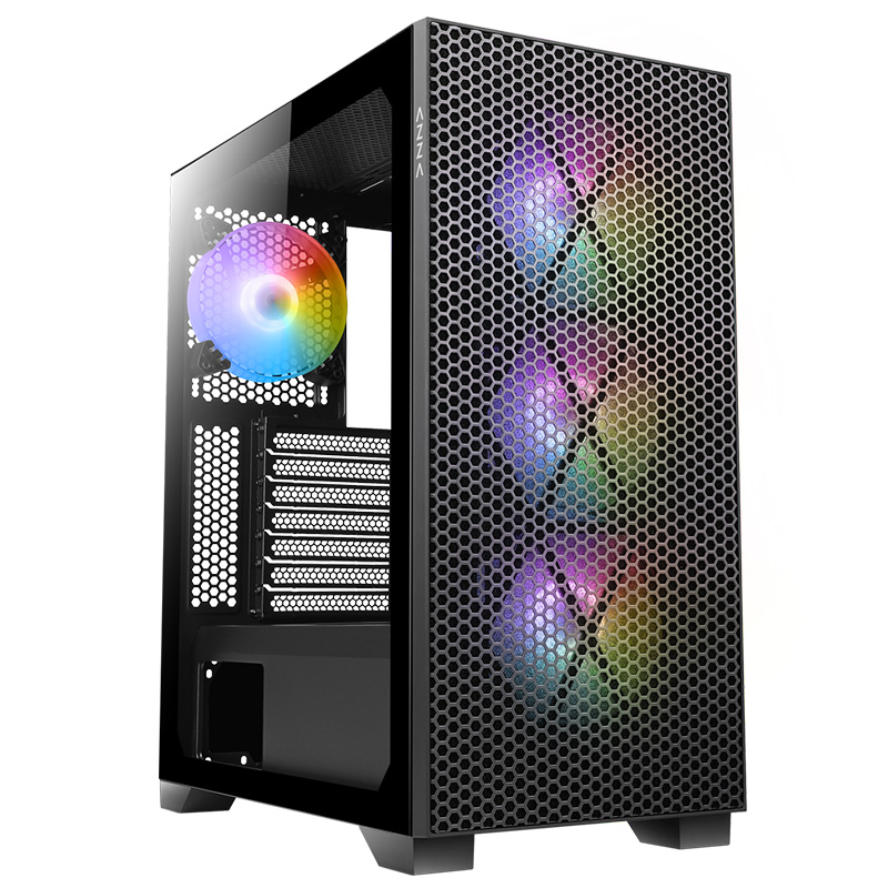 AZZA Hive Mid Tower ATX Case Black (CSAZ-450M)