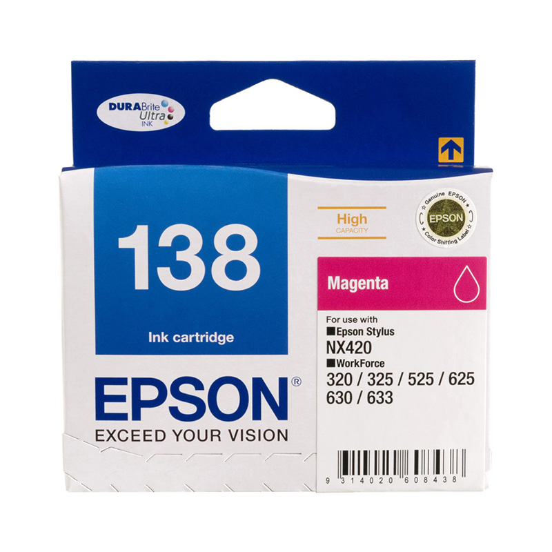 Generic Epson Compatible C13T138392 138M/1383 Magenta Ink Cartridge Epson Stylus NX230, NX420, NX430, NX635, NX635 (INKEOEME138M)