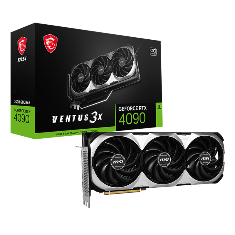 MSI GeForce RTX 4090 Ventus 3X 24G OC Graphics Card (RTX 4090 VENTUS 3X 24G OC)