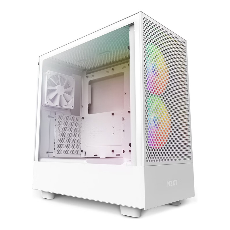 NZXT H5 Flow RGB Mid Tower ATX Case White (CC-H51FW-R1)