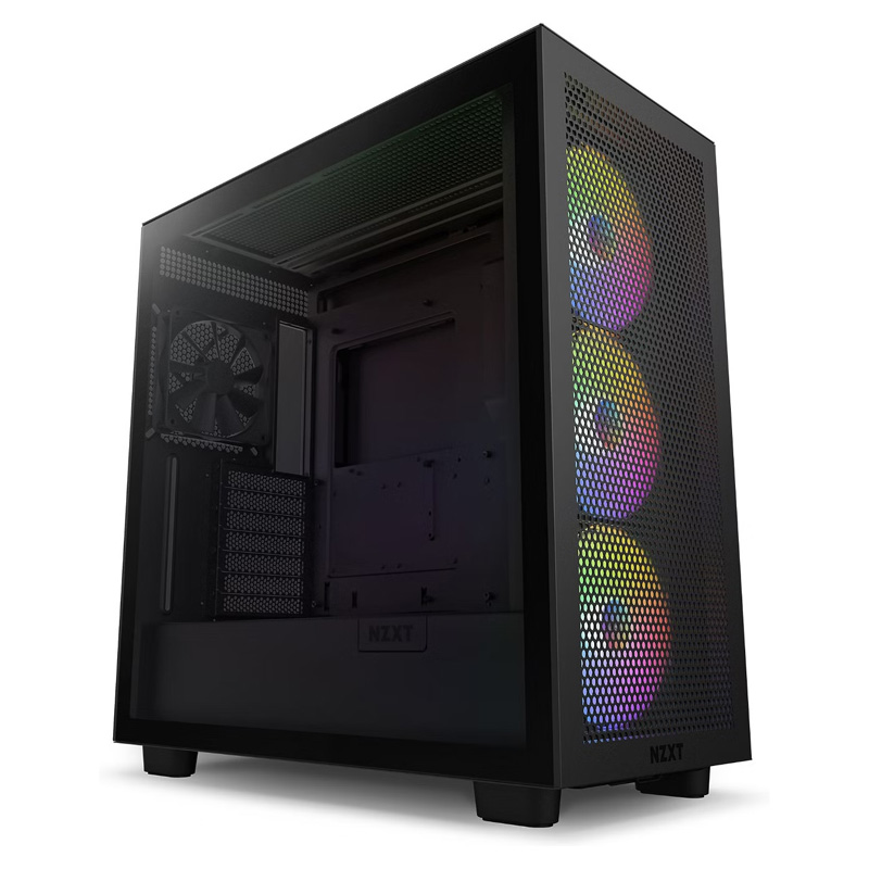 NZXT H7 Flow RGB Mid Tower ATX Case Black