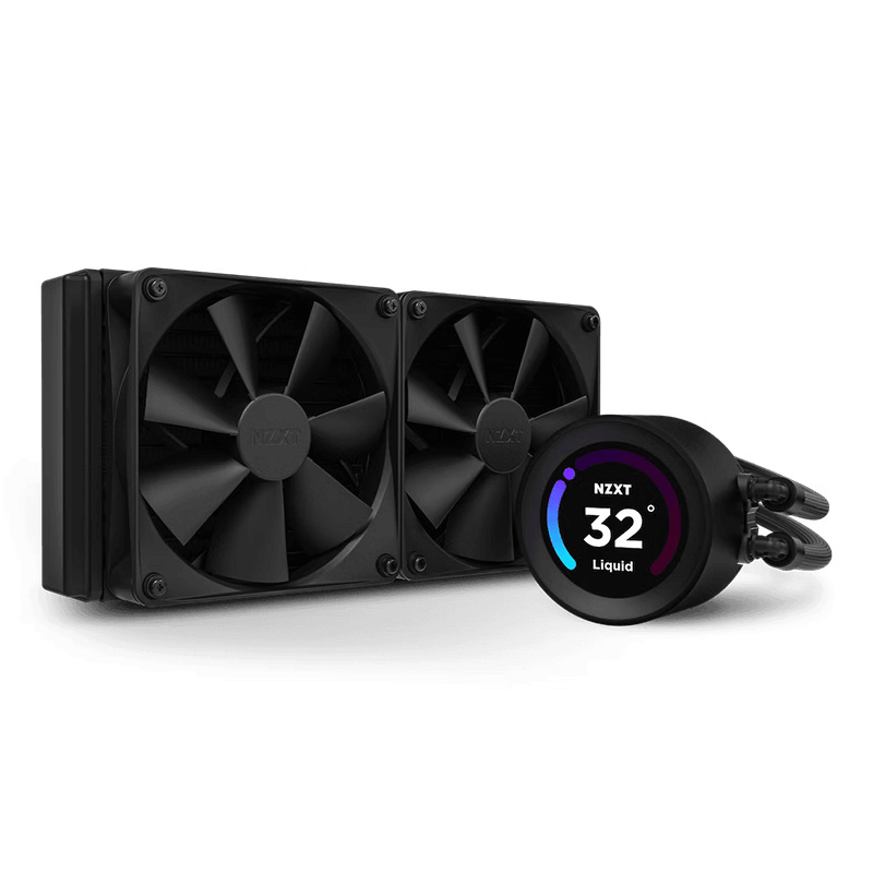 NZXT Kraken Elite 240 240mm AIO Liquid Cooler with LCD Display - Black
